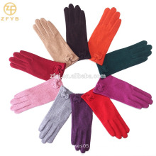 ZF5190 Newest styles colorful soft wool gloves for ladies